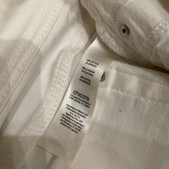 Chico’s Fabulously Slimming White Jean - Picture 6 of 8